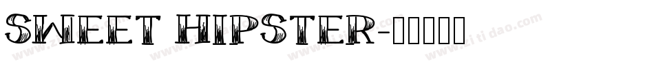SWEET HIPSTER字体转换